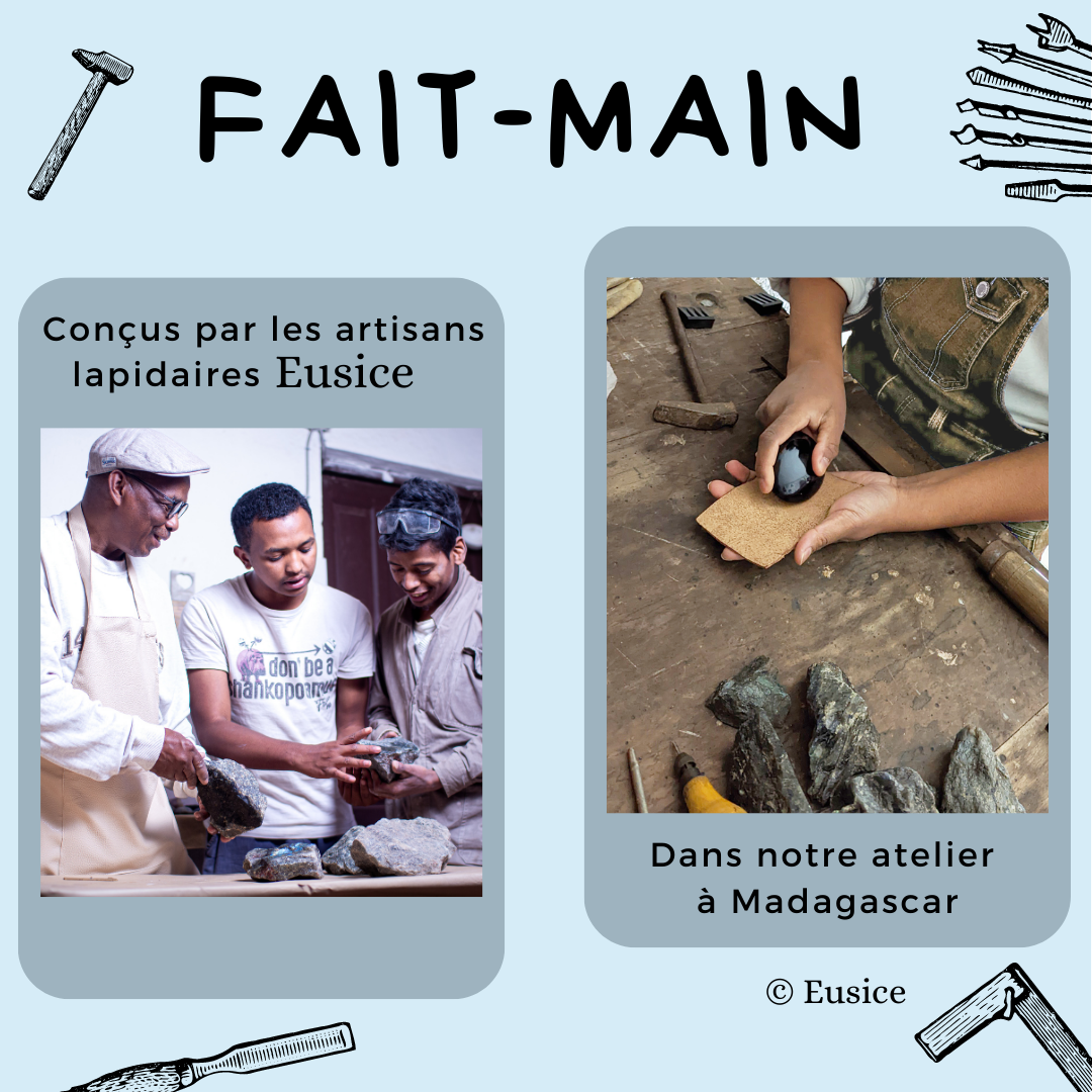 Agate Rubanée, mon Galet Litho Format Poche