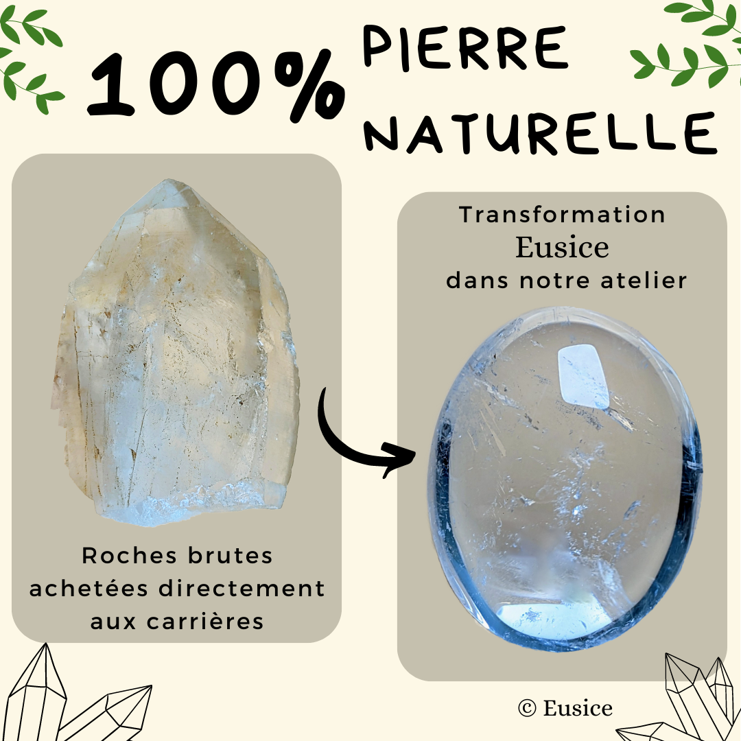 Cristal de Roche  Propriétés et Vertus de la Pierre – Atelier Jeppeto