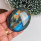 Labradorite Galet Violette, 100% naturelle fait main, protection et beauté unique