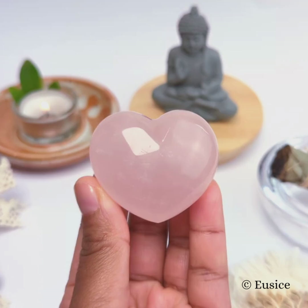 Quartz Rose Forme Cœur Lithothérapie Pierres Naturelles -  France