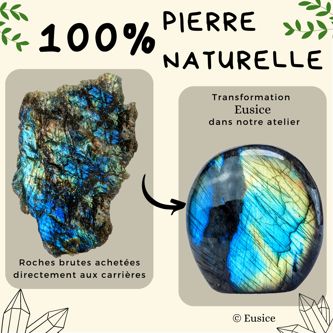 Labradorite Forme Libre Grosse Pierre Naturelle de Haute Qualité